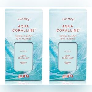 Thymes Aqua Coralline Pura Smart Home Plug-in Diffuser Refills - Pack of 2